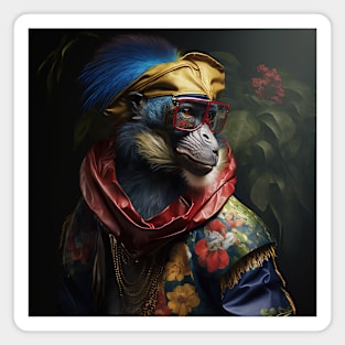 A.I. Fashion Mandrill Magnet